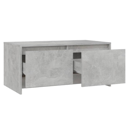 Tavolino da Salotto Grigio Cemento 90x50x41,5 cm in Truciolato - homemem39