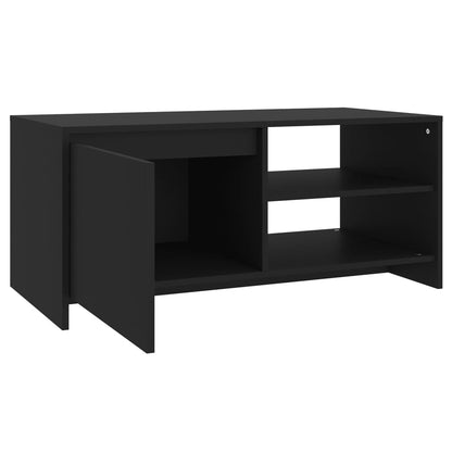 Tavolino da Salotto Nero 102x50x45 cm Legno Multistrato - homemem39