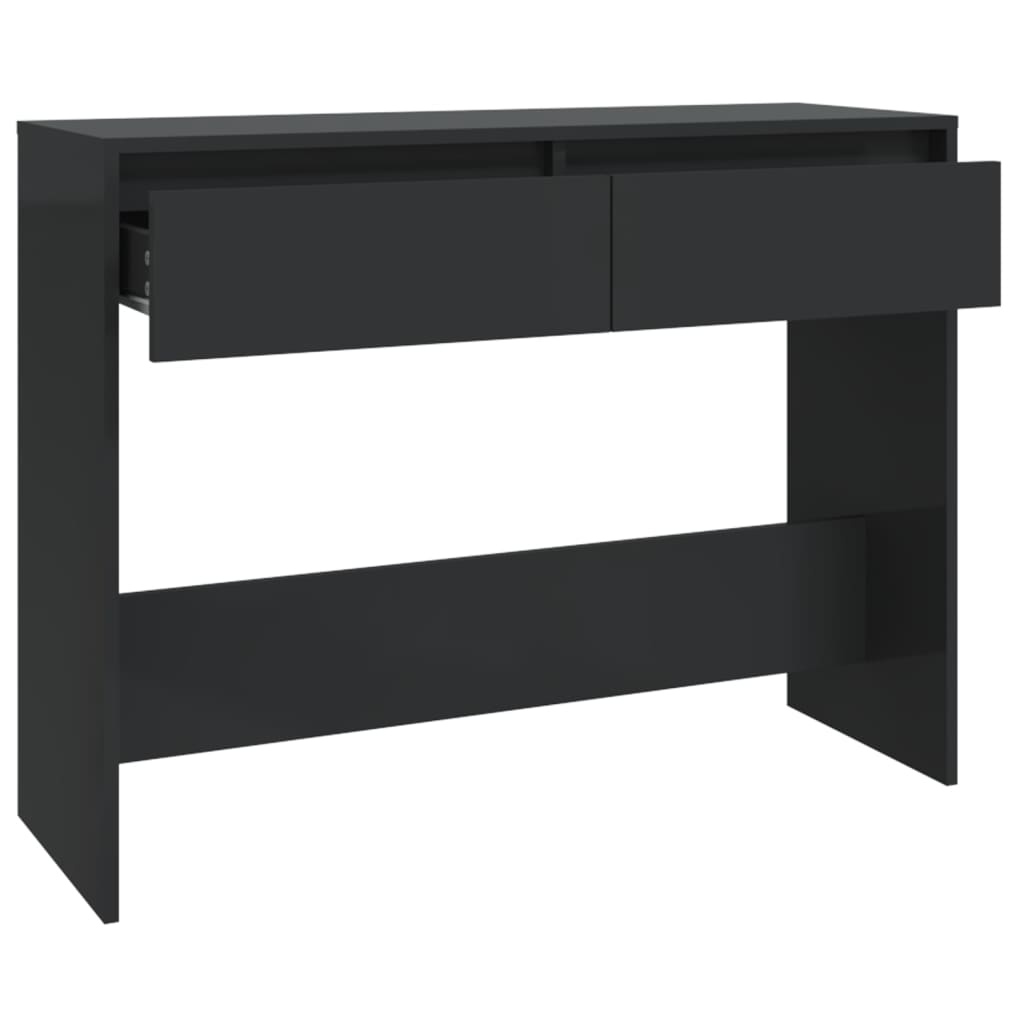 Tavolo Consolle Nero 100x35x76,5 cm in Truciolato - homemem39