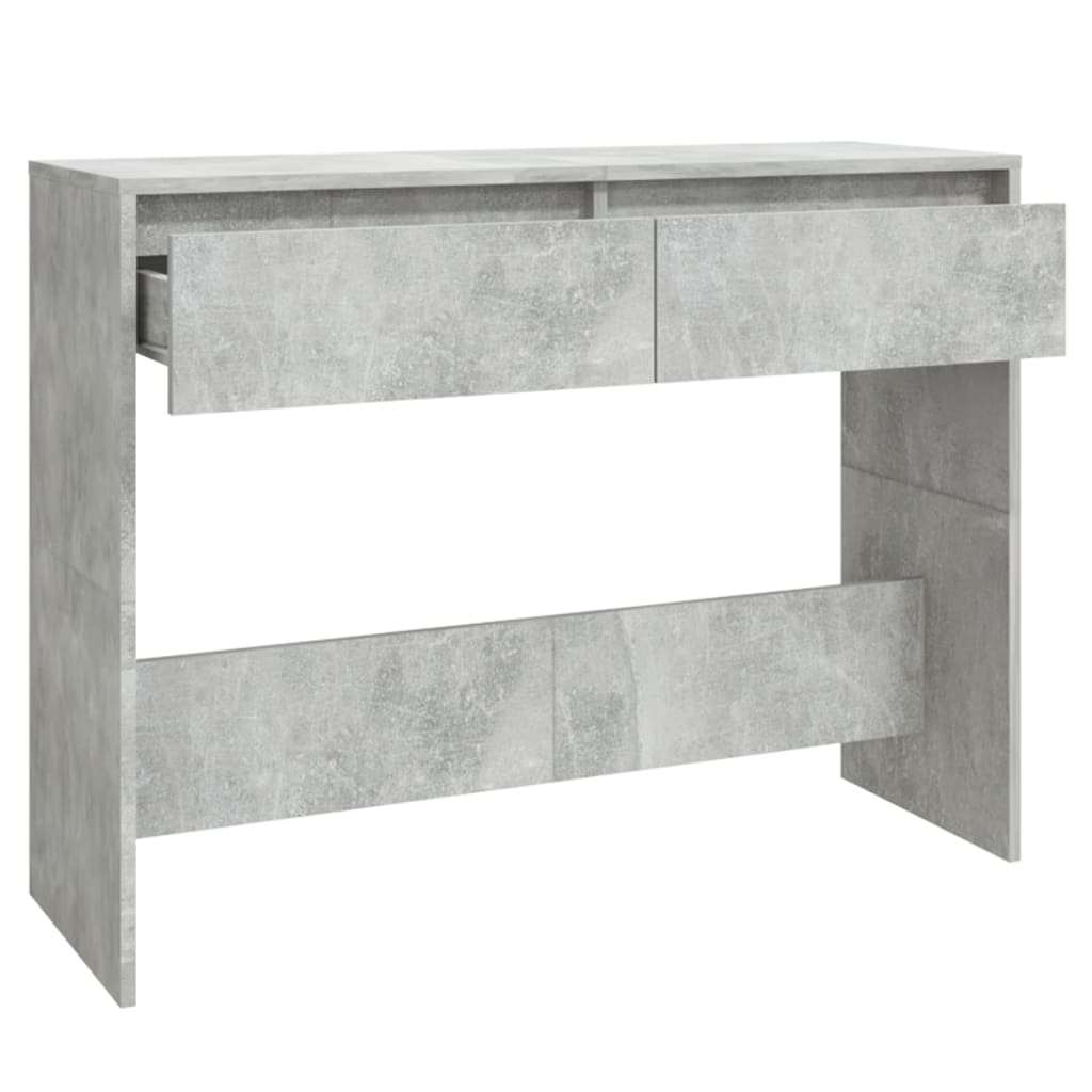 Tavolo Consolle Grigio Cemento 100x35x76,5 cm in Truciolato - homemem39