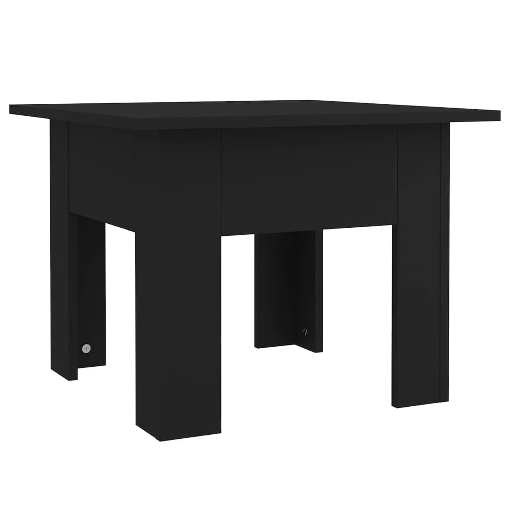 Tavolino da Salotto Nero 55x55x42 cm in Truciolato - homemem39