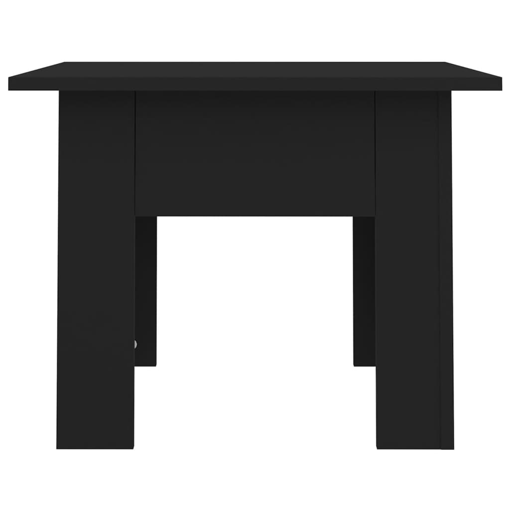 Tavolino da Salotto Nero 55x55x42 cm in Truciolato - homemem39