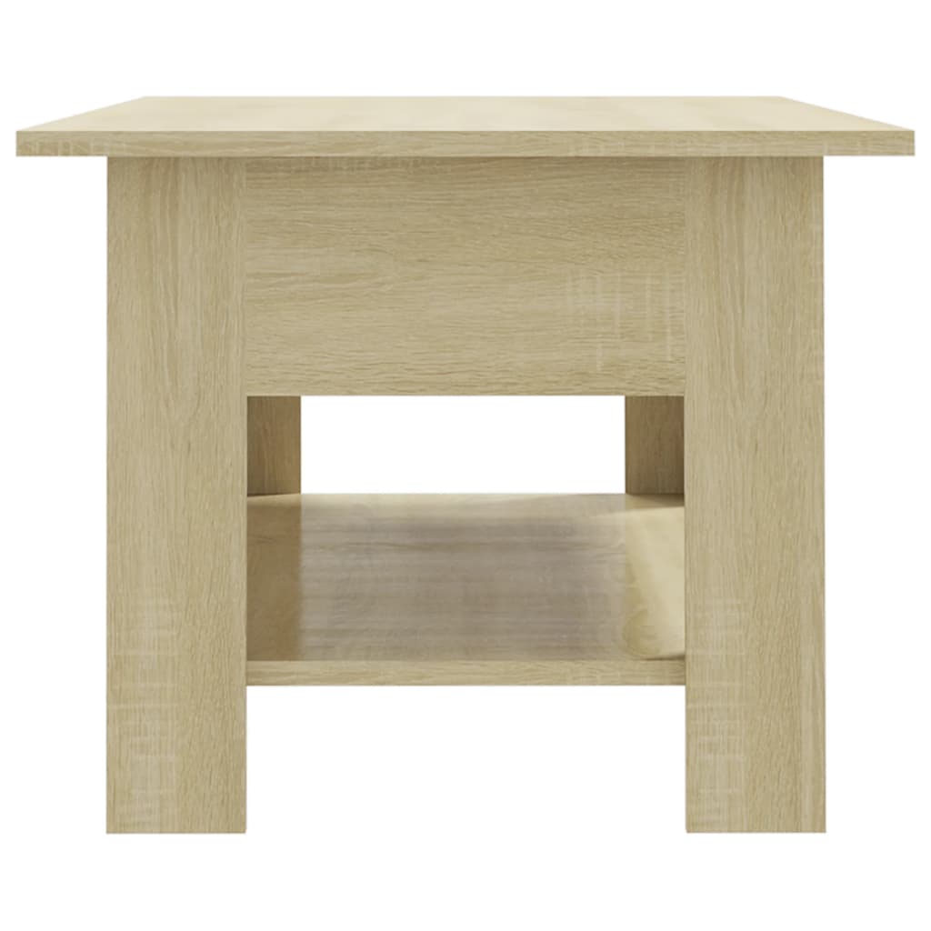 Tavolino da Salotto Rovere Sonoma 102x55x42 cm in Truciolato - homemem39
