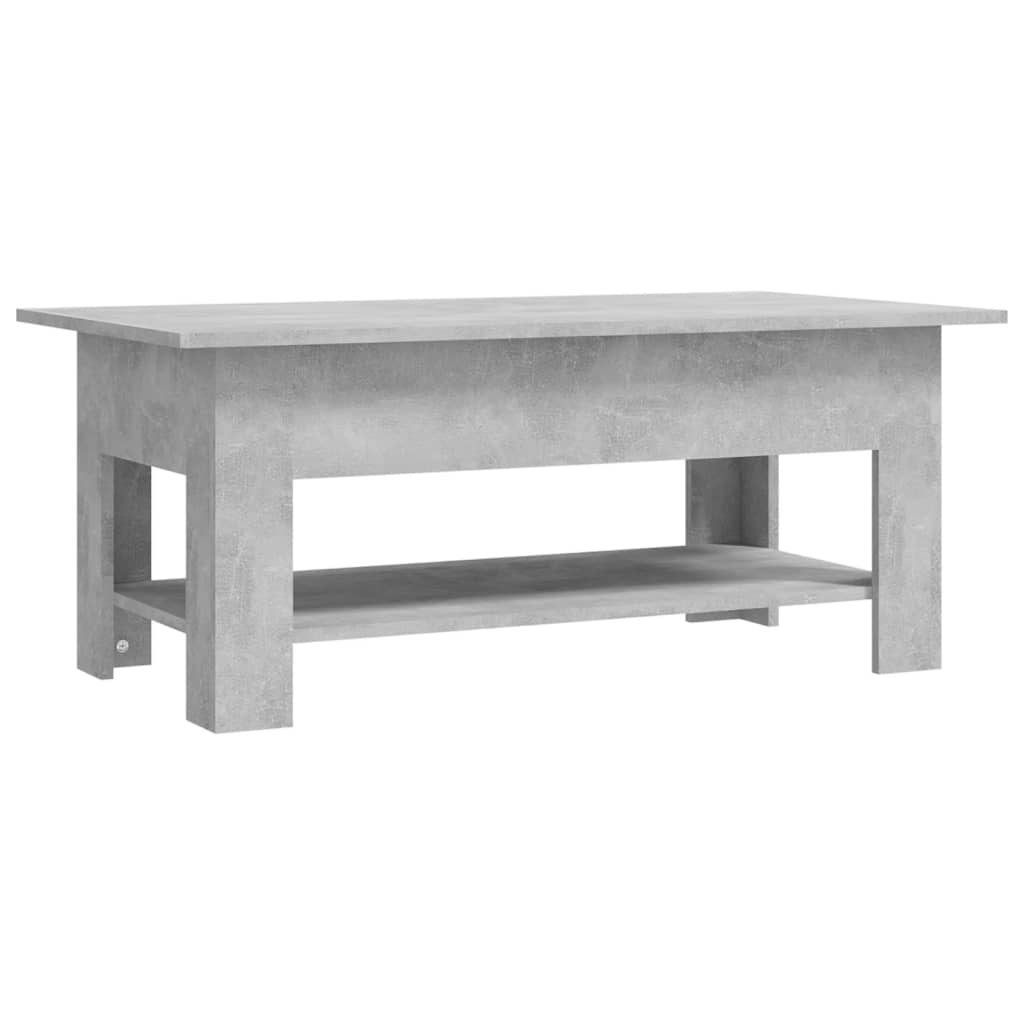 Tavolino da Salotto Grigio Cemento 102x55x42 cm in Truciolato - homemem39