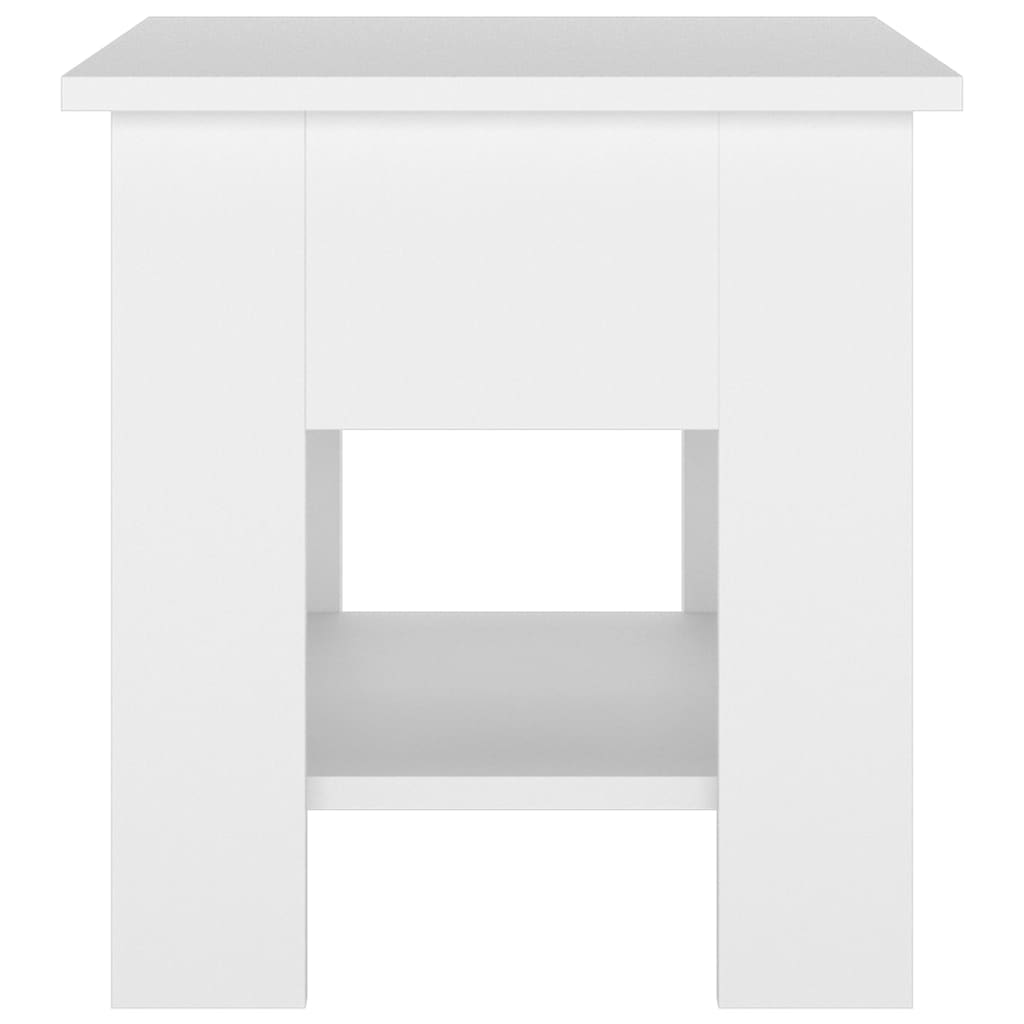 Tavolino da Salotto Bianco 40x40x42 cm in Legno Multistrato - homemem39