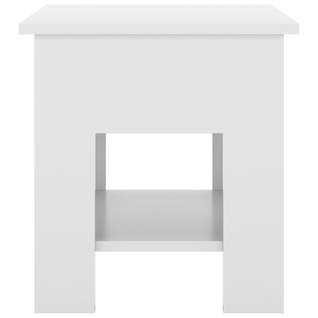 Tavolino da Salotto Bianco Lucido 40x40x42 cm Legno Multistrato - homemem39