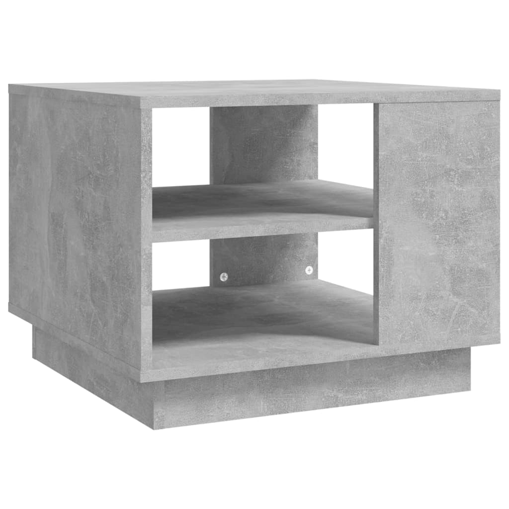 Tavolino da Salotto Grigio Cemento 55x55x43 cm in Truciolato - homemem39