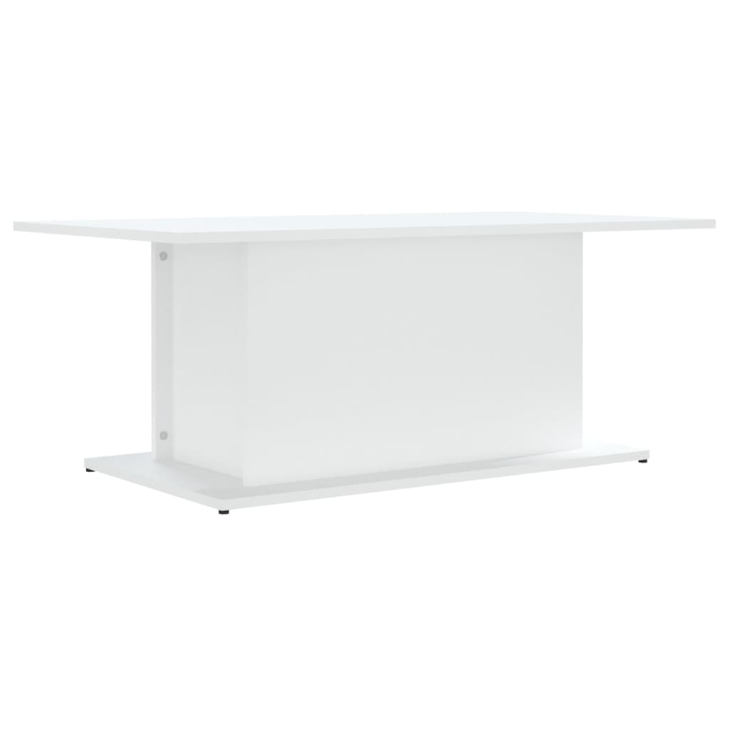 Tavolino da Salotto Bianco 102x55,5x40 cm in Truciolato - homemem39