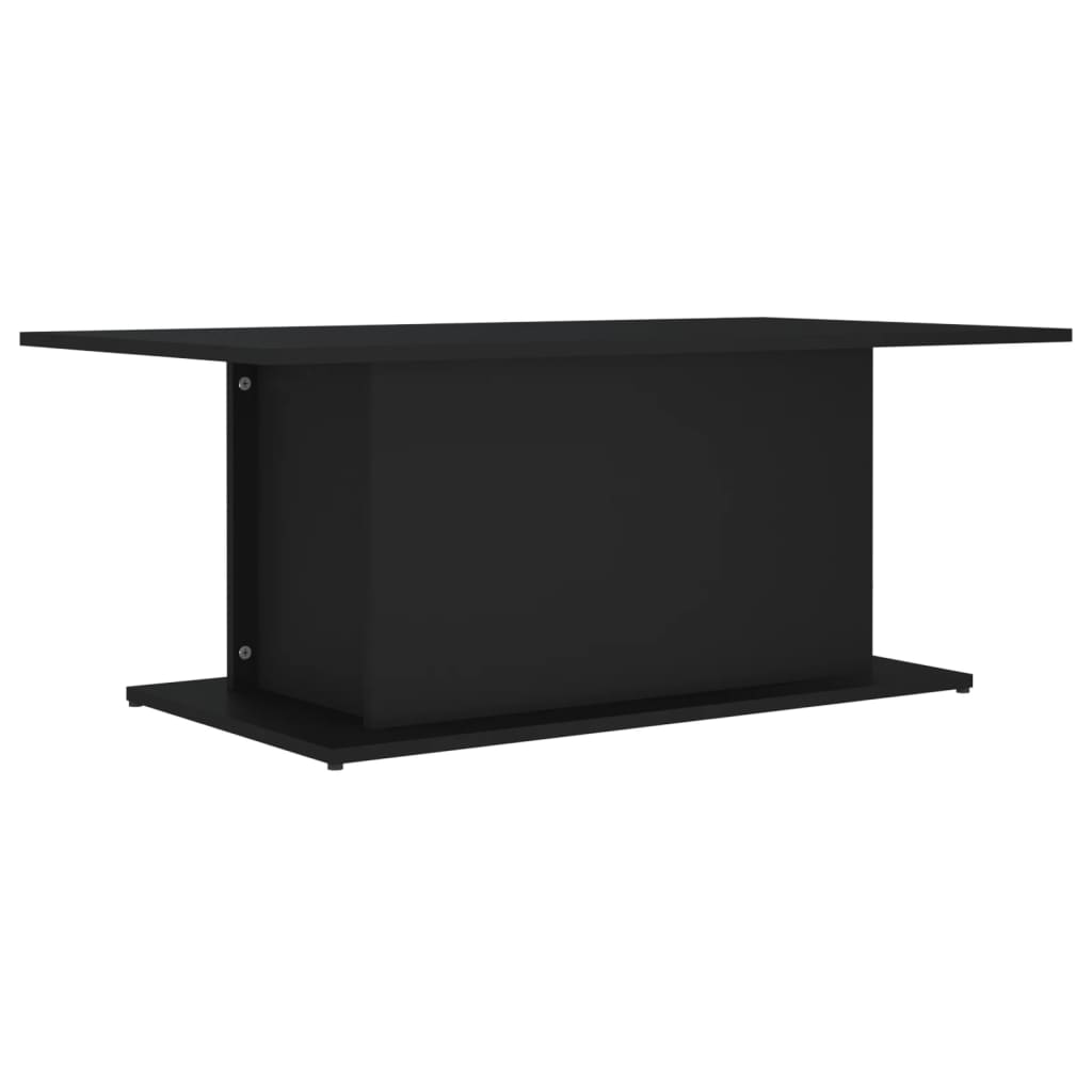 Tavolino da Salotto Nero 102x55,5x40 cm in Truciolato - homemem39