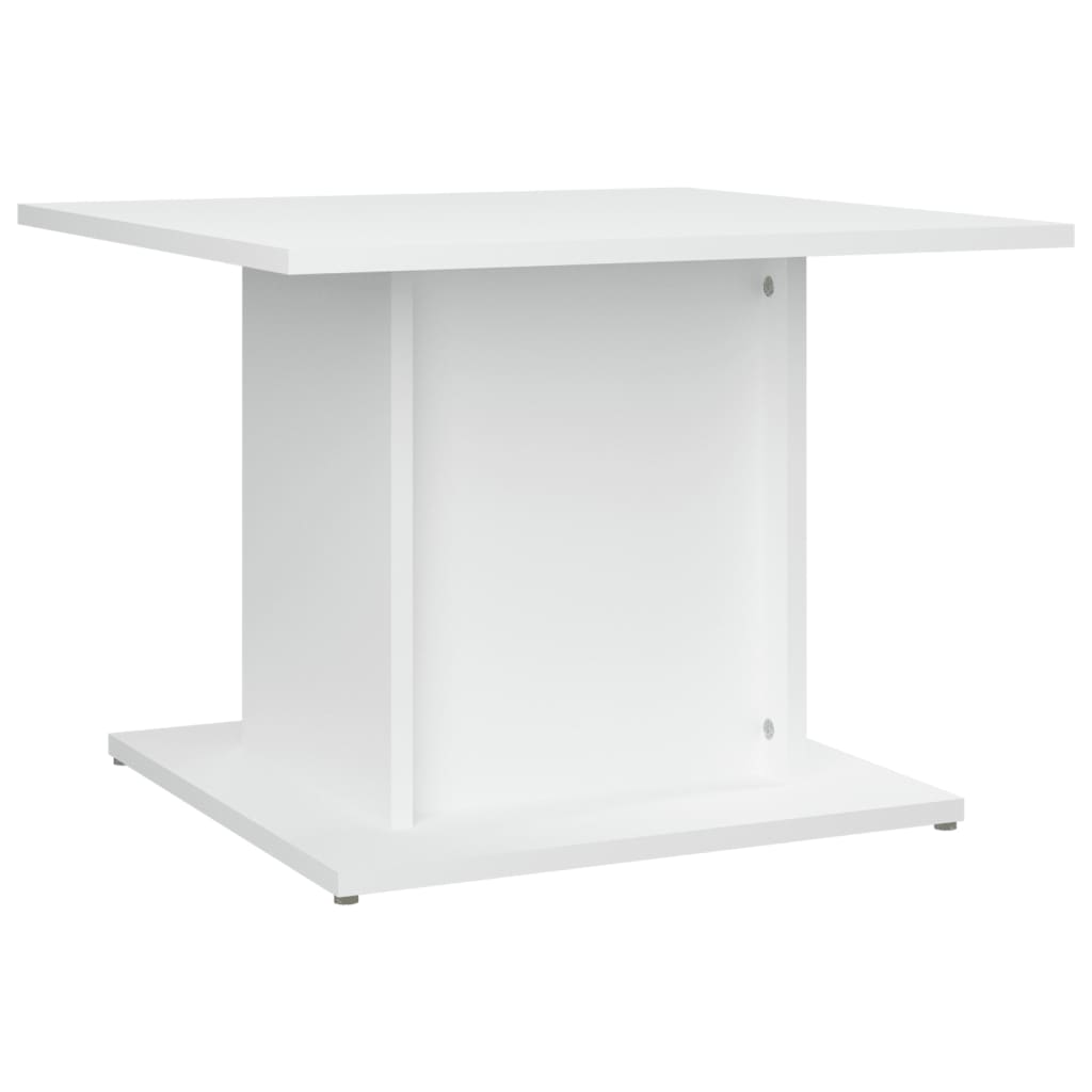 Tavolino da Salotto Bianco 55,5x55,5x40 cm in Truciolato - homemem39