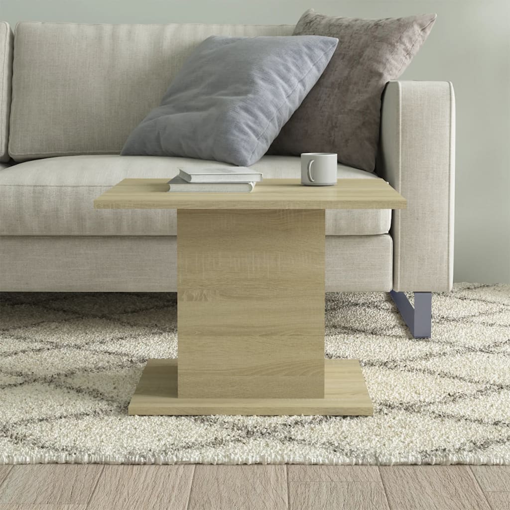 Tavolino da Salotto Rovere Sonoma 55,5x55,5x40 cm in Truciolato - homemem39