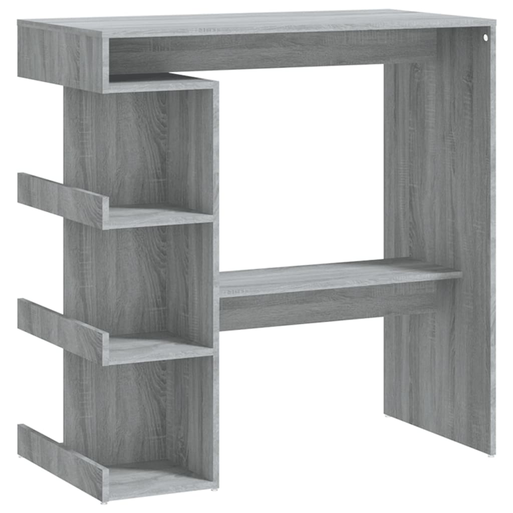 Tavolo Bar con Ripiano Grigio Sonoma 100x50x101,5 cm - homemem39