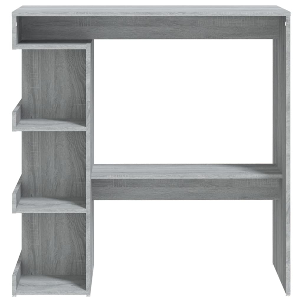 Tavolo Bar con Ripiano Grigio Sonoma 100x50x101,5 cm - homemem39