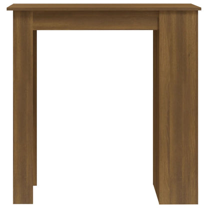 Tavolino da Bar con Ripiani Marrone Rovere 102x50x103,5 cm - homemem39