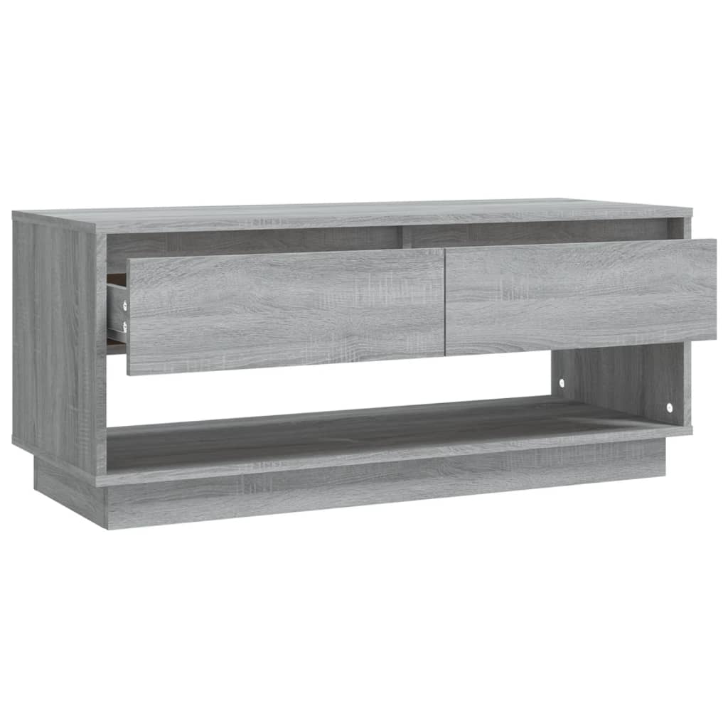 Mobile TV Grigio Sonoma 102x41x44 cm in Truciolato - homemem39