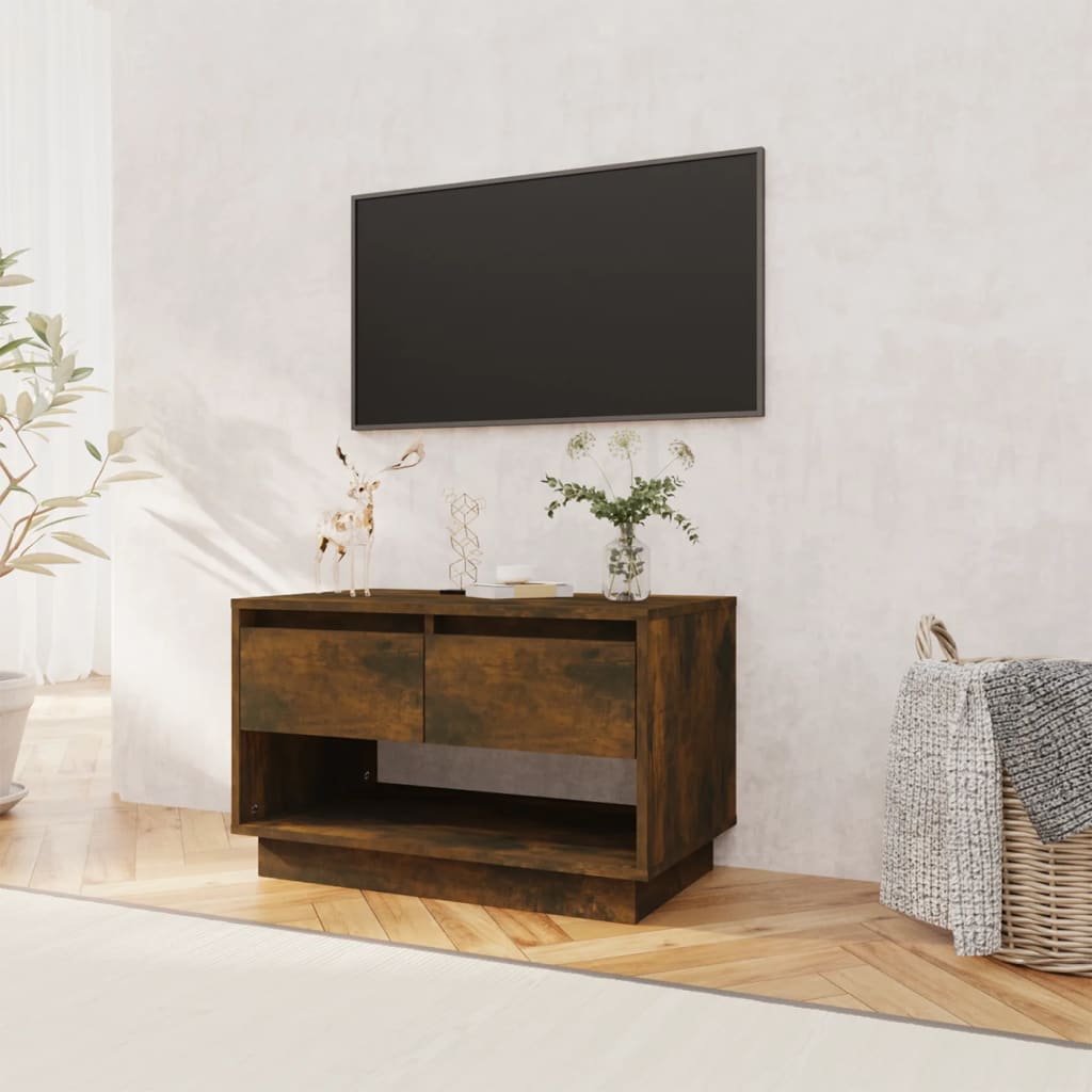 Mobile TV Rovere Fumo 70x41x44 cm in Truciolato - homemem39