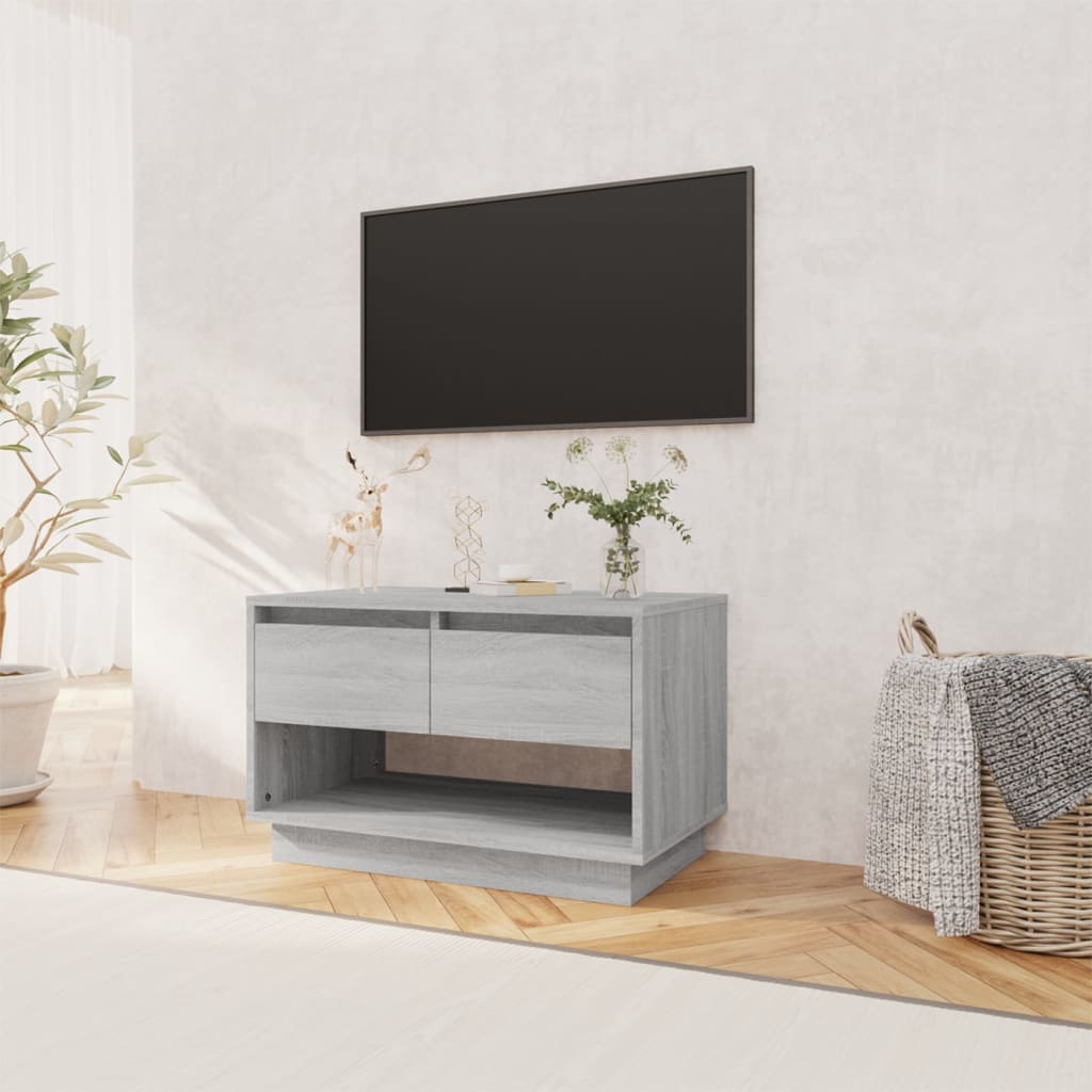 Mobile TV Grigio Sonoma 70x41x44 cm in Truciolato - homemem39