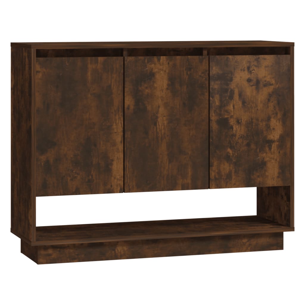 Credenza Rovere Fumo 97x31x75 cm in Truciolato - homemem39