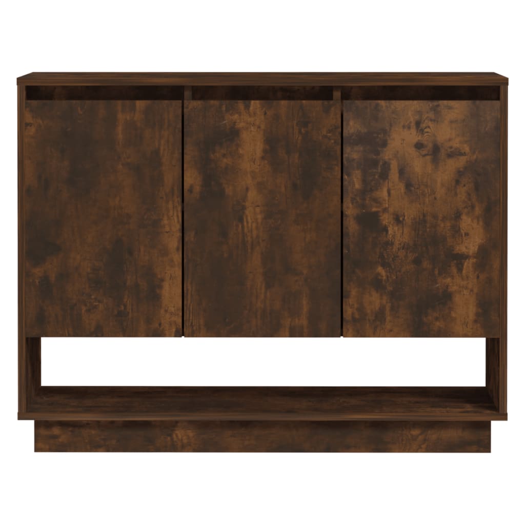 Credenza Rovere Fumo 97x31x75 cm in Truciolato - homemem39