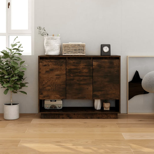 Credenza Rovere Fumo 97x31x75 cm in Truciolato - homemem39