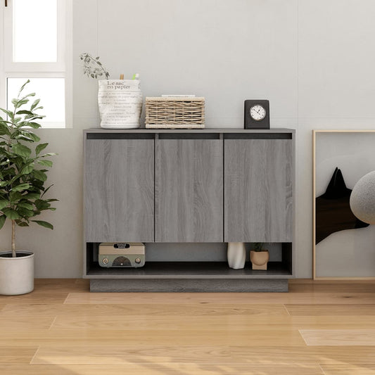 Credenza Grigio Sonoma 97x31x75 cm in Truciolato - homemem39