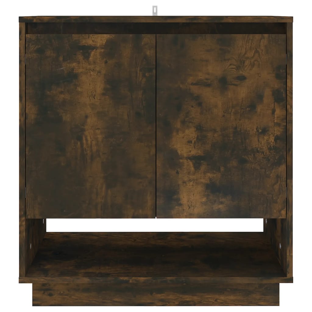 Credenza Rovere Fumo 70x41x75 cm in Truciolato - homemem39