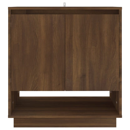 Credenza Rovere Marrone 70x41x75 cm in Truciolato - homemem39