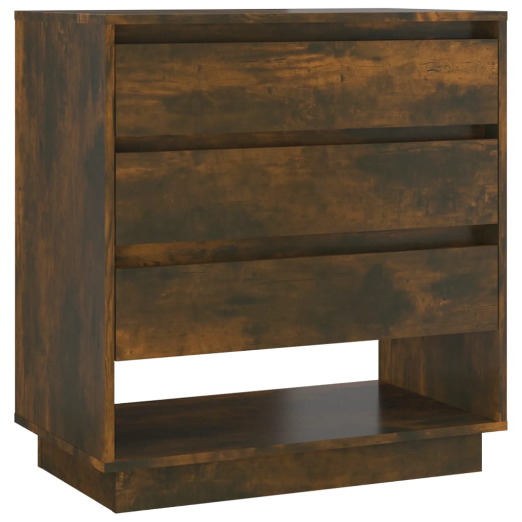 Credenza Rovere Fumo 70x41x75 cm in Truciolato - homemem39