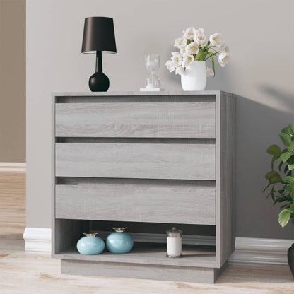 Credenza Grigio Sonoma 70x41x75 cm in Truciolato - homemem39