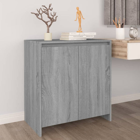 Credenza Grigio Sonoma 70x41x75 cm in Legno Multistrato - homemem39