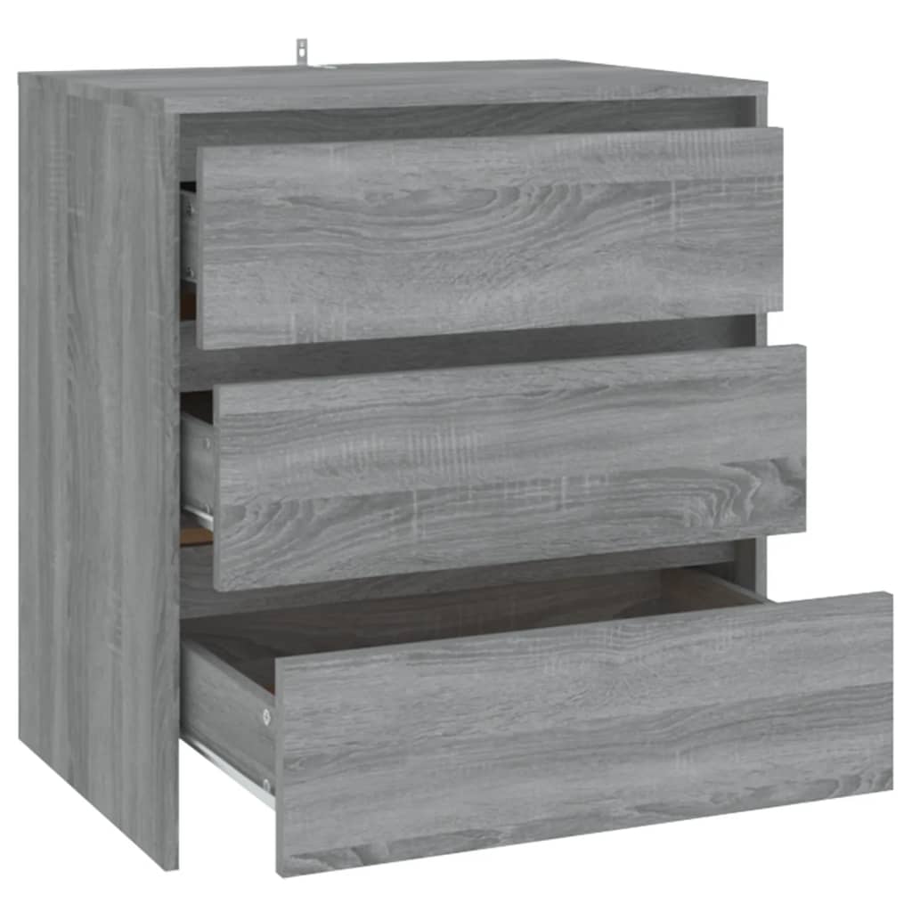 Credenza Grigio Sonoma 70x41x75 cm in Truciolato - homemem39