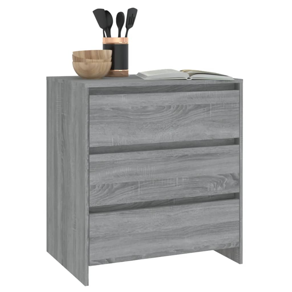 Credenza Grigio Sonoma 70x41x75 cm in Truciolato - homemem39