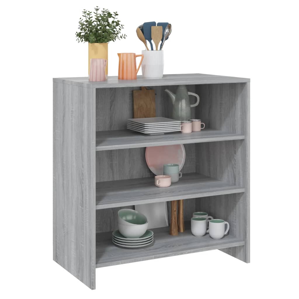 Credenza Grigio Sonoma 70x40,5x75 cm in Truciolato - homemem39