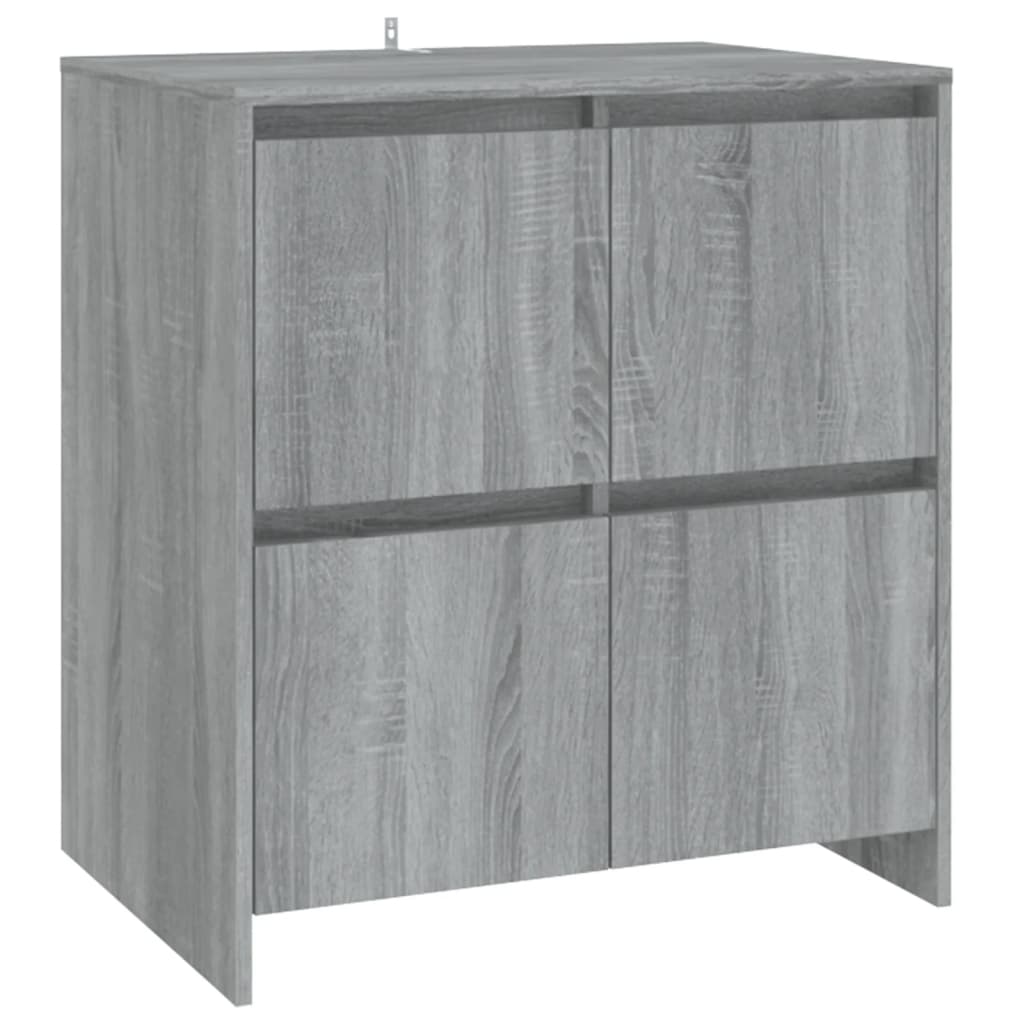 Credenza Grigio Sonoma 70x41x75 cm in Truciolato - homemem39