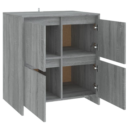 Credenza Grigio Sonoma 70x41x75 cm in Truciolato - homemem39