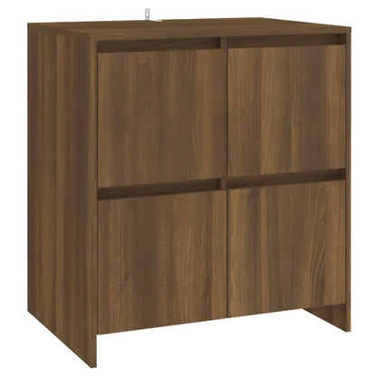 Credenza Rovere Marrone 70x41x75 cm in Truciolato - homemem39