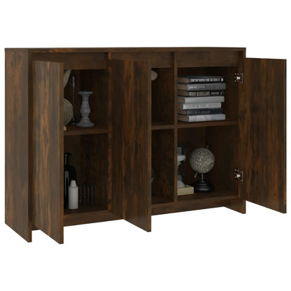 Credenza Rovere Fumo 102x33x75 cm in Truciolato - homemem39