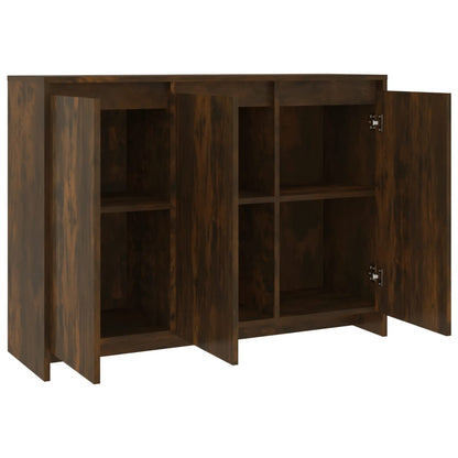 Credenza Rovere Fumo 102x33x75 cm in Truciolato - homemem39