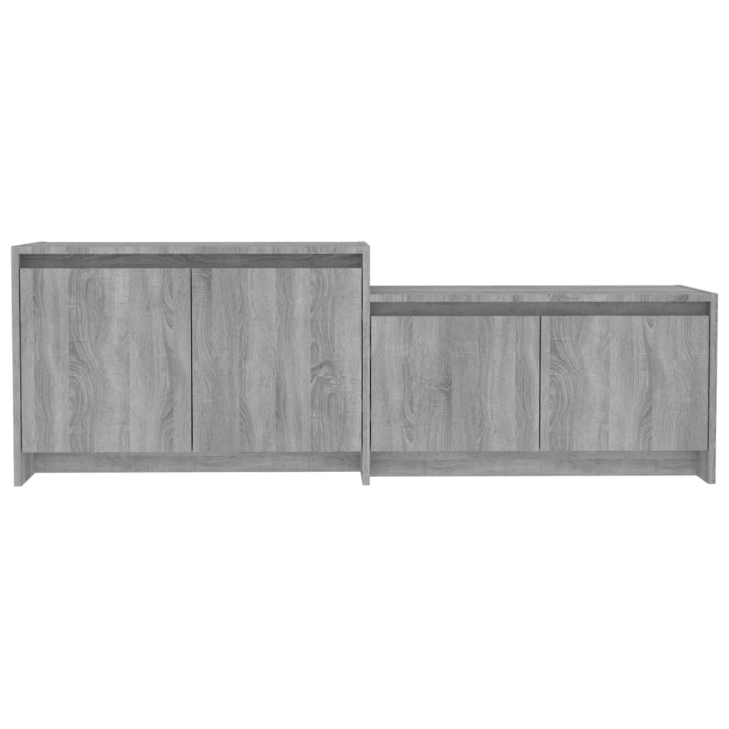 Mobile TV Grigio Sonoma 146,5x35x50 cm in Truciolato - homemem39