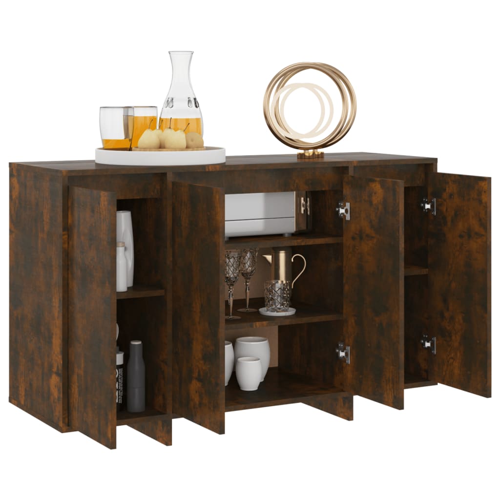 Credenza Rovere Fumo 120x41x75 cm in Truciolato - homemem39