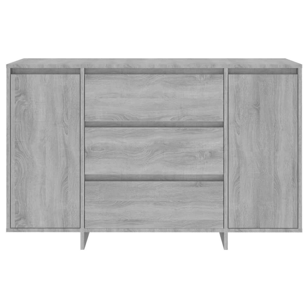 Credenza con 3 Cassetti Grigio Sonoma 120x41x75cm in Truciolato - homemem39