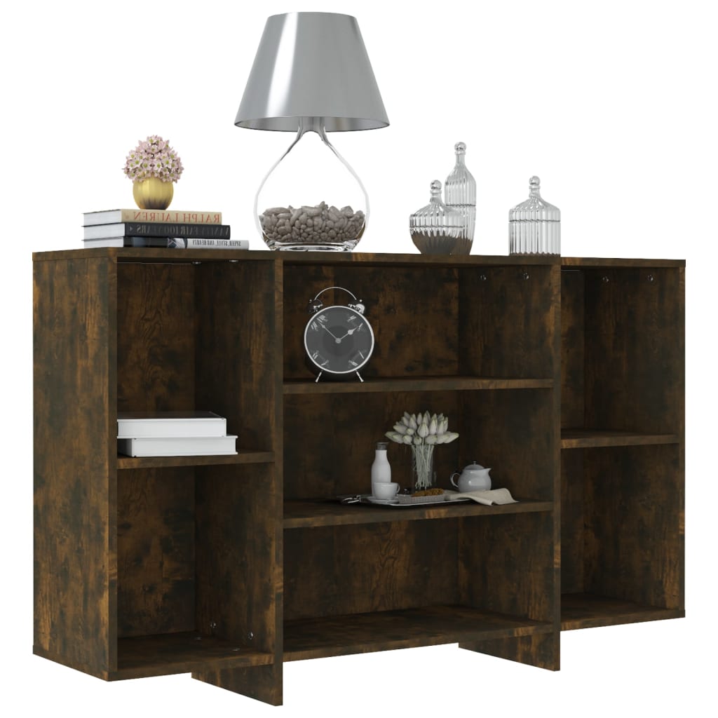 Credenza Rovere Fumo 120x30x75 cm in Truciolato - homemem39