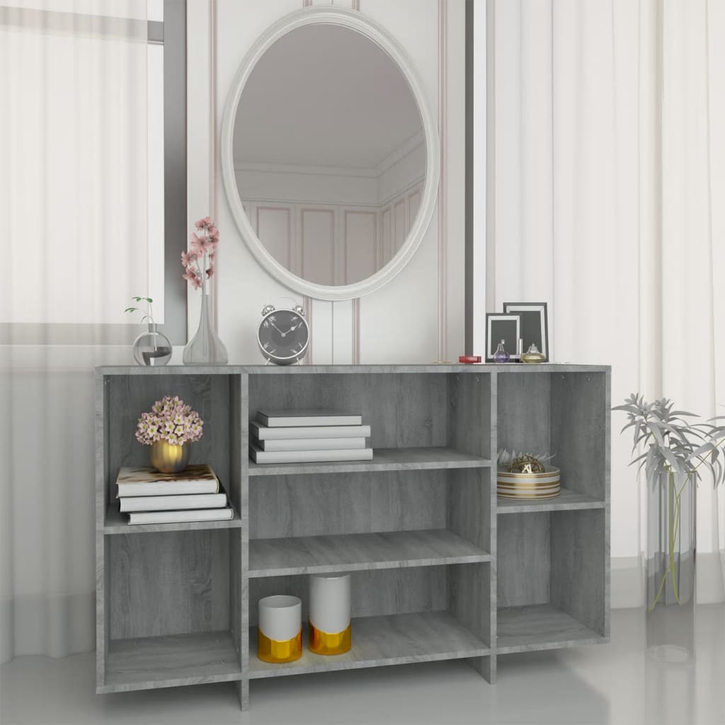 Credenza Grigio Sonoma 120x30x75 cm in Truciolato - homemem39