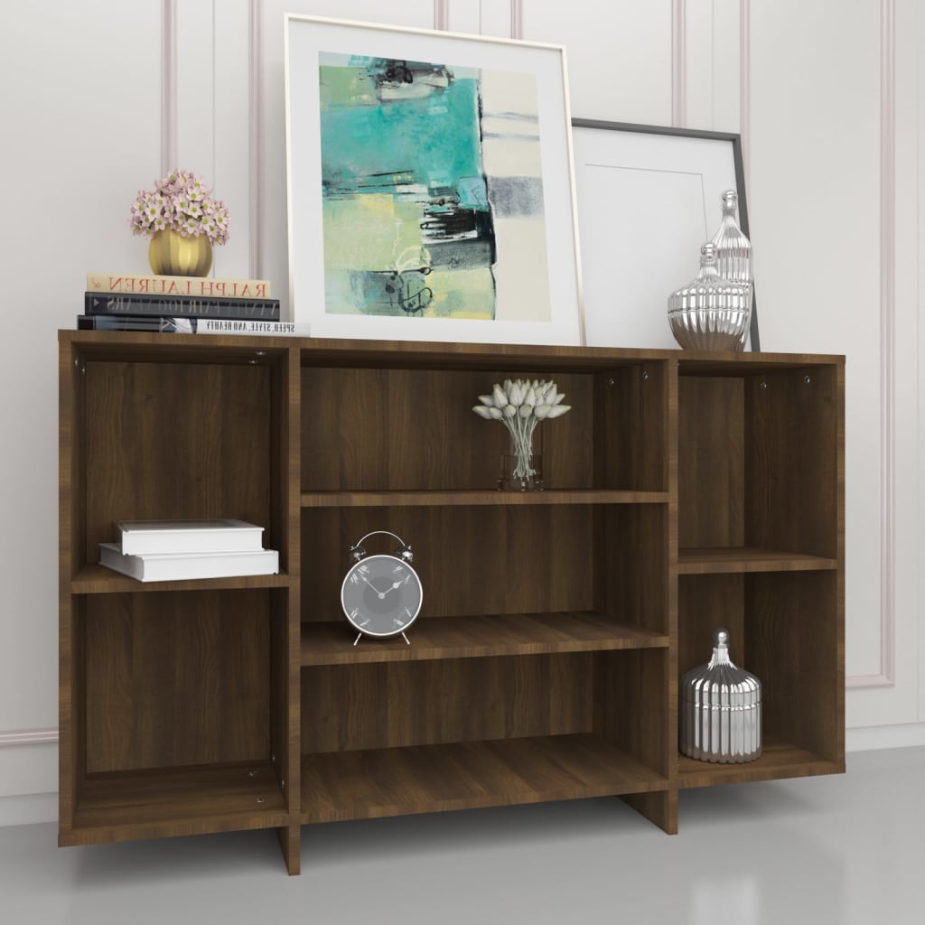 Credenza Marrone Rovere 120x30x75 cm in Truciolato - homemem39