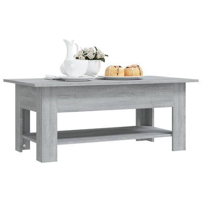 Tavolino da Salotto Grigio Sonoma 102x55x42 cm in Truciolato - homemem39