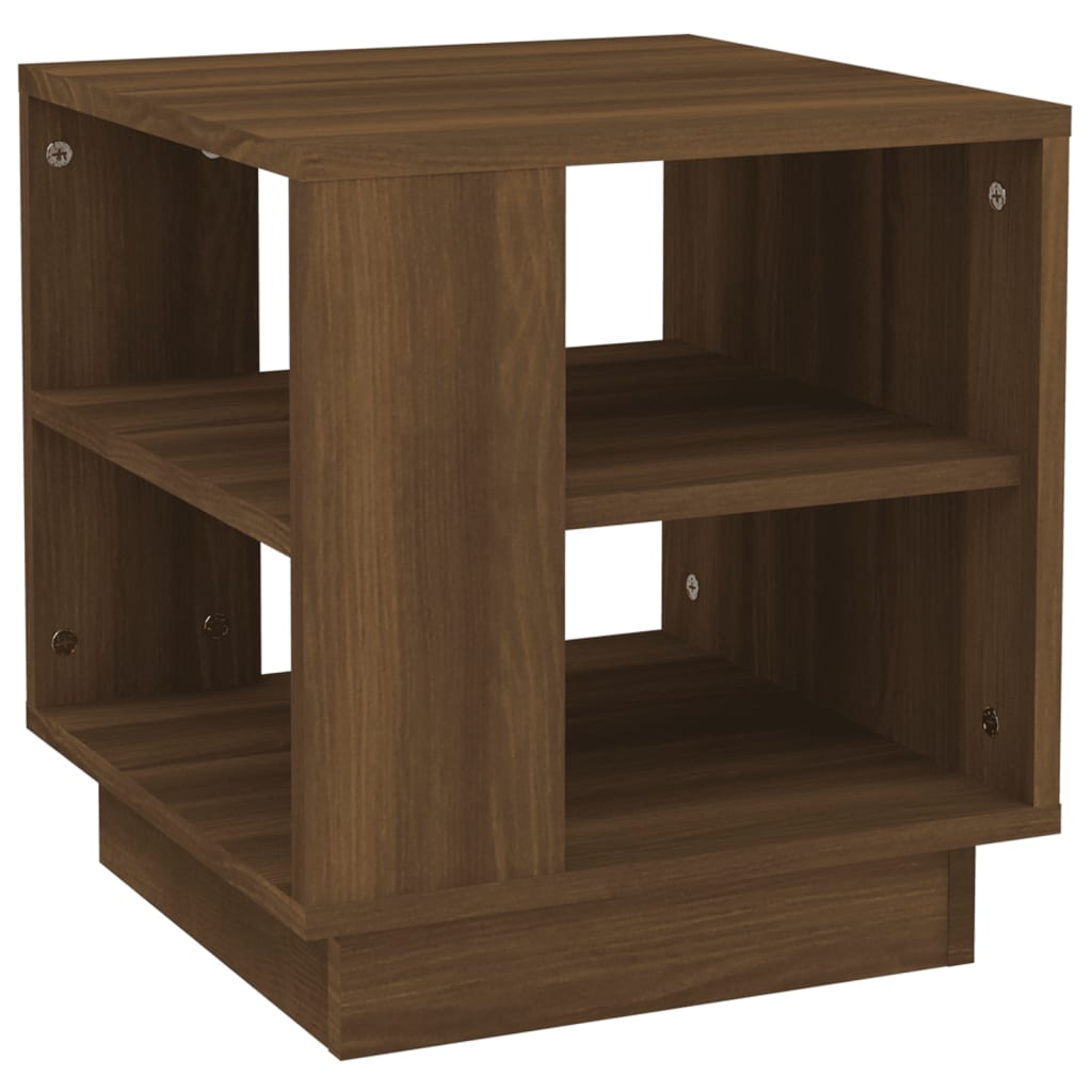 Tavolino da Salotto Rovere Marrone 40x40x43cm Legno Multistrato - homemem39