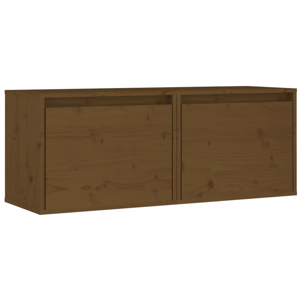 Pensili Miele 2 pz 45x30x35 cm in Legno Massello di Pino - homemem39