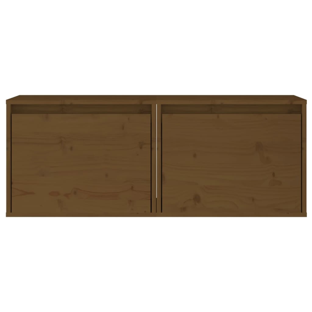 Pensili Miele 2 pz 45x30x35 cm in Legno Massello di Pino - homemem39