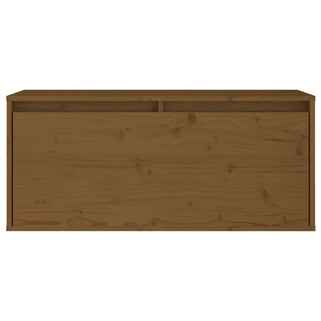 Pensile Marrone Miele 80x30x35 cm in Legno Massello di Pino - homemem39