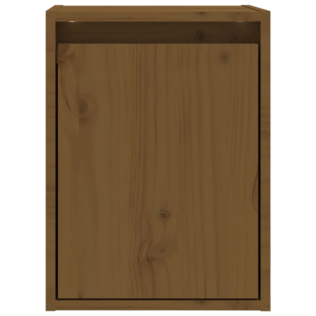 Pensili 2 pz Marrone Miele 30x30x40cm in Legno Massello di Pino - homemem39